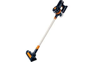 KRUZZEL Iso Trade- Children's Vertical Vacuum Cleaner-Blue Juguetes del hogar, Multicolor (16878)