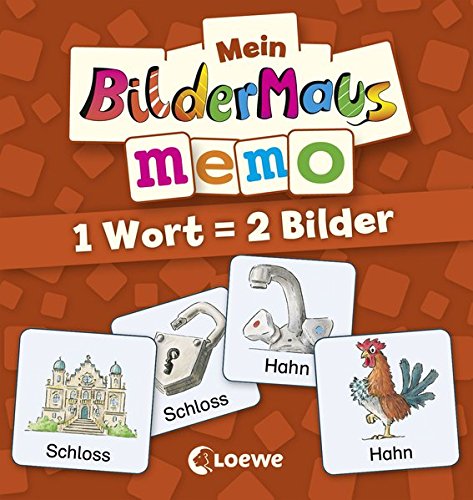 Preisvergleich Produktbild Mein Bildermaus-Memo - 1 Wort = 2 Bilder (Kinderspiel)