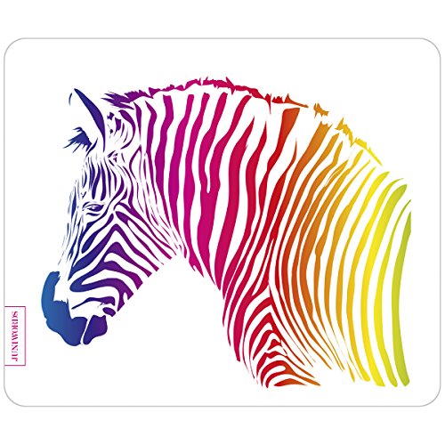 Wandkings Mousepad / Mauspad mit Motiv „Buntes Zebra“ – ideales Geschenk zum Geburtstag, Weihnachten u.v.m. - 2