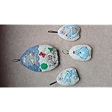 Osterhäuschen, Ei als Haus, Hase, Huhn, Vogel im Set 4 teilig,