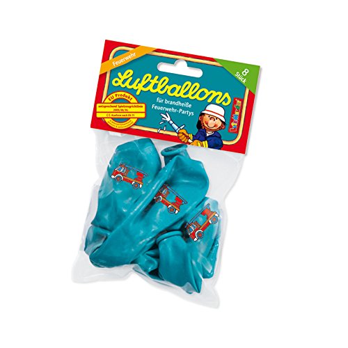 8 Luftballons * FEUERWEHR * von Lutz Mauder // 66013 // Kinder Geburtstag Party Kindergeburtstag Kinderparty Muffins Feuerwehrmann Feuerwehrmänner - 3