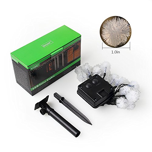 InnooTech 20er LED Solar Lichterkette Garten Kugel Außen Warmweiß 4,8 Meter, Solar Beleuchtung Kugel für Party, Weihnachten, Outdoor, Fest Deko usw. - 7