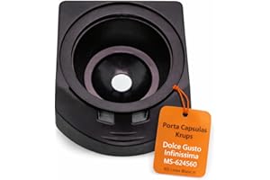 Linea Blanca RO Porta Capsulas Para Cafetera compatible con Krups Dolce Gusto Infinissima KP170 MS-624560 compatible con DeLonghi EDG260 Recambio Tecnico Inserto Monodosis Ajuste Exacto Estanco Pro