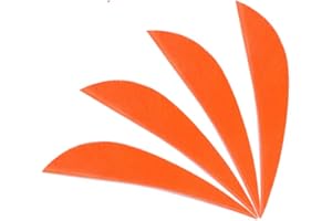 ‎SHARROW SHARROW 50 pieces bow feathers arrow feathers natural feathers 2 inch right wing feathers for arrows