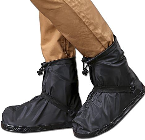 SZHTSWU Shoes Cover Adults Mens Womens Reusable Waterproof Flat Anti-Slip Rain Overshoes