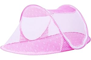 FCXVXCL Prese pieghevoli pieghevoli per insetti Zanzariera Baby Yurts(Rosa 110 * 65 * 60cm), LJJ2066