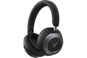 soundcore Space One Pro by Anker, Adaptive Active Noise Cancelling Headphones, Super Foldable Design, 60H Lossless Audio, Ultra-Fast Charging, Hi-Res Wireless Audio with LDAC, Comfortable Fit