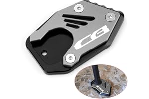 Velospeed For Honda CB 125R 300R 400X 500X 500F 650R Motorcycle CNC Support Extension Plate Kickstand Side Stand Pad cb125r cb300r cb400x cb500x cb500f cb650r Accessories (gray)