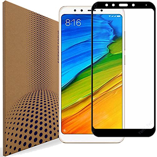 XiaoMi RedMi 5 Plus Glass Screen Protector, VLP 98% Clarity 2.5D Edge Anti Scratch Fingerprint Resistant Tempered Glass Screen Protector for XiaoMi RedMi 5 Plus (Black)