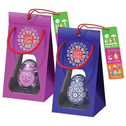Preisvergleich Produktbild Ostereierpaar: 3D-Labyrinth-Puzzles, Überraschungsspielzeug für Eiersuche und Osterdekoration, Alles in Einem, EIN Smart Geschenk für Ostern, Lila-Blau