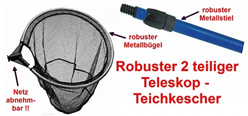 Preisvergleich Produktbild Van Gerven Teichkescher mit Teleskopstiel (2 tlg. / 2m)