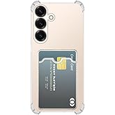 Samsung Galaxy S25 ile Uyumlu Kapak Kamera Korumalı Kartlıklı Darbe Emici Şeffaf Silikon Kılıf