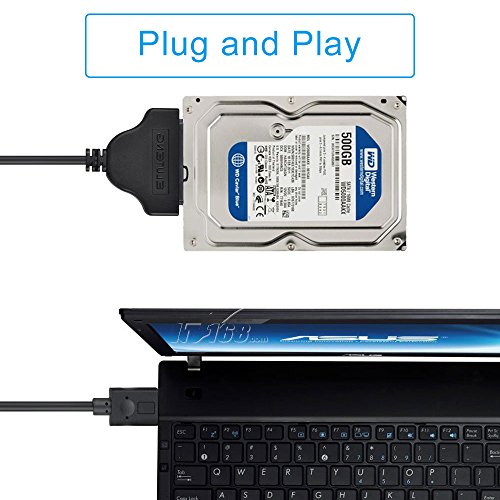 ELUTENG SATA USB Adapter High Speed 6Gbps USB3.0 SATA zu USB Kabel für 2.5 Zoll Festplatten Laufwerke SSD / HDD Adapter SATA 3.0 Cable für Windows und Mac OS - 6
