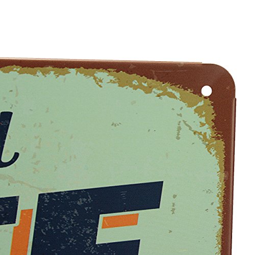 KING DO WAY Wanddeko Metallschild Blechschild Kaffee „COFFEE“ Antik-Stil Retro Deko Für Café - 4