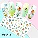 Produktbild Mitlfuny Gesundheit Und SchöNheitDIY Dekoration 2019,Frische Art-Blumen-Druck-3D-Nagel-Kunst-Aufkleber-Maniküre-Adhesive Transfer Decals