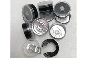 KT TECH 200pcs/lot 20mm Aluminum plastic caps tear off caps for glass vials (Black aluminum)