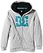 DC Shoes Boy's Hooded Long Sleeve Hoodie -  Grey - 10 Years