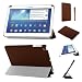 Produktbild Stuff4® PU Leder Slim zusammenklappbar Multi Position Fall mit Tri Fold Stehen für 17,8 cm Samsung Galaxy Tab 3 – Braun