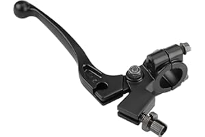 GIONAR Levier d'embrayage et de frein pour moto 50-125 cc Universel 22 mm Alliage d'aluminium Noir
