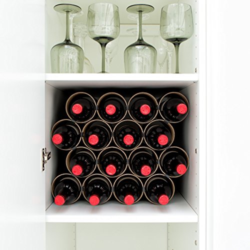 Weinheim – Flaschenregal – Weinregal – unbegrenzt erweiterbar (10 Hülsen weiß) - 6