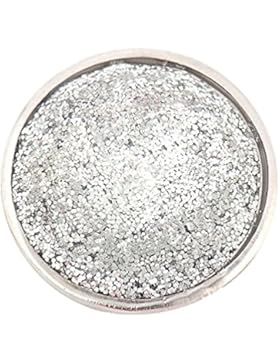 Andante Glitzernder CHUNK Click-Button Druckknopf (Weiß) für Chunk-Armbänder, Chunk-Ringe und andere Chunk-Accessoires