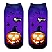 Produktbild Moonuy 1 STÜCK Nette Socken Halloween Casual Business Socken 3D Halloween Kürbis Freie Größe Vintage Druck Medium Sport Socken