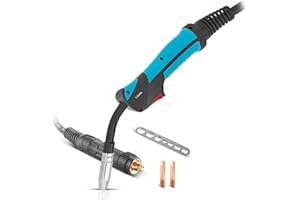 STAHLWERK AK15 Schweißbrenner inklusive 3 Meter Schlauchpaket – Profi-Schweißzubehör für MIG/MAG Schutzgas Schweißgeräte mit Eurozentralanschluss, luftgekühlte MIG/MAG-Schweißpistole 180 Ampere