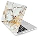 Produktbild MyGadget Hülle Hard Case [Marmor] - für Apple MacBook Pro 15" (ab 2016 mit USB Type C) Model A1707 - Schutzhülle Hartschalen Plastik Cover - Weiß Gold