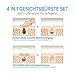 Facial Cleansing Brush MYCARBON IPX5 Waterproof Facial Exfoliating Brush Set 4 In 1 Portable Electric Facial Massager for All Skin Care Batteries Included