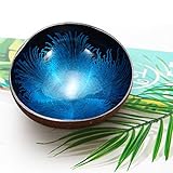 bol coco vietnam 【Diseño】: Cuenco de coco hecho a mano puro, diseño inteligente, el color es hermoso y deslumbrante, conchas, el sentido simple es fuerte, los diversos estilos no pesan nuevamente en apariencia, formando una sensación estética artística única, adecuada para el dormitorio, la oficina, el dormitorio.