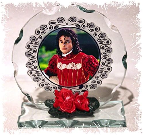 King of Pop, Cut Glass Round Plaque Memorabilia Limited Edition #4