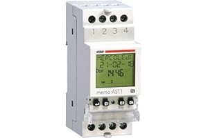 VEMER VE344800 MEMO AST1 - Interruttore Crepuscolare Astronomico, Timer con Programmazione tra Tramonto e Alba, Interfaccia NFC con Smartphone e APP dedicata, Bianco