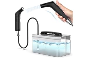 ZOOMA Bidé Portátil, Bidé Eléctrico de 2.3L, B-idé de Viaje, Ducha de Mano para Inodoro al Aire Libre, Camping Botella de Pulverización, Botella Perineal de Mano para Mujeres, Hombres (2.3L B-idé Eléctrico)
