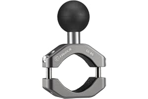 FANAUE Base d'adaptateur sphérique d'un pouce en alliage d'aluminium, compatible avec RAM Mounts taille B/un pouce. Convient aux guidons d'un diamètre de 0,85 pouce à 1,14 pouce