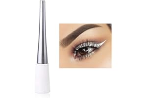 Matte Liquid Eyeliner, OCHILIMA Color Gel Eyeliner, Great Versatility Liquid Eyeliner Long Lasting Makeup Waterproof High Pigmented Colorful Eye Liner Pen for Women Girls (01# White)