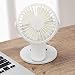 Produktbild LULALULA USB Mini kleine Lüfter ultradünnen Clip-Lüfter 360 rotierende wiederaufladbare Büro Desktop weiß