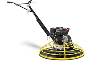 MSW MOTOR TECHNICS MSW Alisadora De Hormigón Tipo Helicóptero Para Construcción MSW-PTROW90 (Longitud de la hoja: 35 cm, 6,5 HP, Función de parada, 4370 rpm)