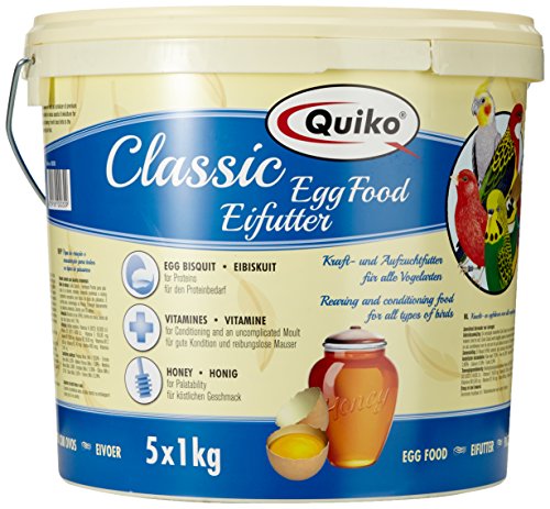 Quiko Classic - Eifutter, Kraft- und Aufzuchtfutter für alle Ziervogelarten, 1er Pack (1 x 5 kg)