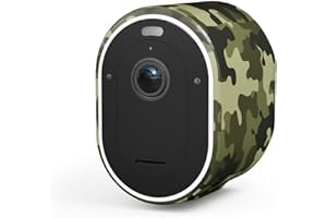 Arlo Zertifiziertes Zubehör, Wetterfeste Hülle Aus Silikon, Kompatibel Mit Arlo Pro 3, Pro 4, Pro 5, Ultra 2 Überwachungskamera Aussen WLAN, Tarnhaut, Blätter