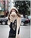 3 in 1 Unisex Hood Hoodie Earflap Hat Long Scarf Snood Wraps Winter Warm with Pocket Gloves (Beidge)