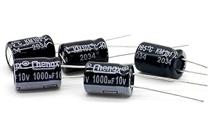 MIKROTECK 5x Condensateur 1000uf - 10v - 8x12mm - Chengxing - 3con005