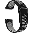 Prolet Soft Silicone Watch Band Strap & Rust Free Button Compatible With (ONLY 20mm Lugs Size) Amazfit GTS 2 Mini, Amazfit Bip,Amazfit GTS, Samsung Galaxy Watch 4/ Watch 5