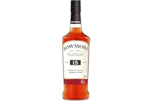 Bowmore 15 ans Islay Single Malt Scotch avec étui, Whisky Écossais 43% - 70cl