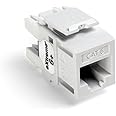 Leviton 61110-RW6 8-Wire Cat6 Jack, 1 Pack, White