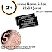 Produktbild 2x micro Drohnen Kennzeichen Aluminium elox. 20x10mm mit hochwertiger Lasergravur inkl. Klebestreifen (20x10)