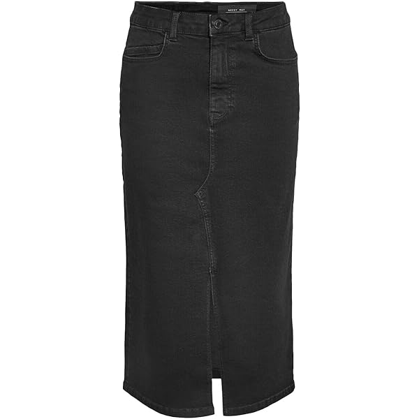 Object OBJELLEN MW MIDI NOOS - A-lijn rok - light blue denim/lichtblauw Object OBJELLEN MW MIDI NOOS - A-lijn rok - light blue denim/lichtblauw