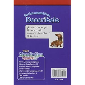 USA Las Matematicas: Describelo (Use Math: Describe It) (Spanish Version) (Foundations Plus) (Time Nonfiction Readers)