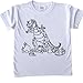 Price comparison product image T-Shirts For Kids To Colour In. Printed Outline - Kids Craft T-Rex Design, Size: Age 5-6