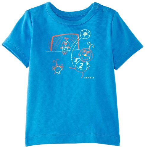 ESPRIT Baby Boys 024EEBK001 T-Shirt, Strong Blue, 9-12 Months (Manufacturer Size:74)
