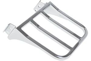HDBUBALUS Porte-bagages pour moto Harley Sportster XL 04-17 Dyna 06-17 Softail 84-05 FLST FLSTC FLSTSC 06-17 Chromé